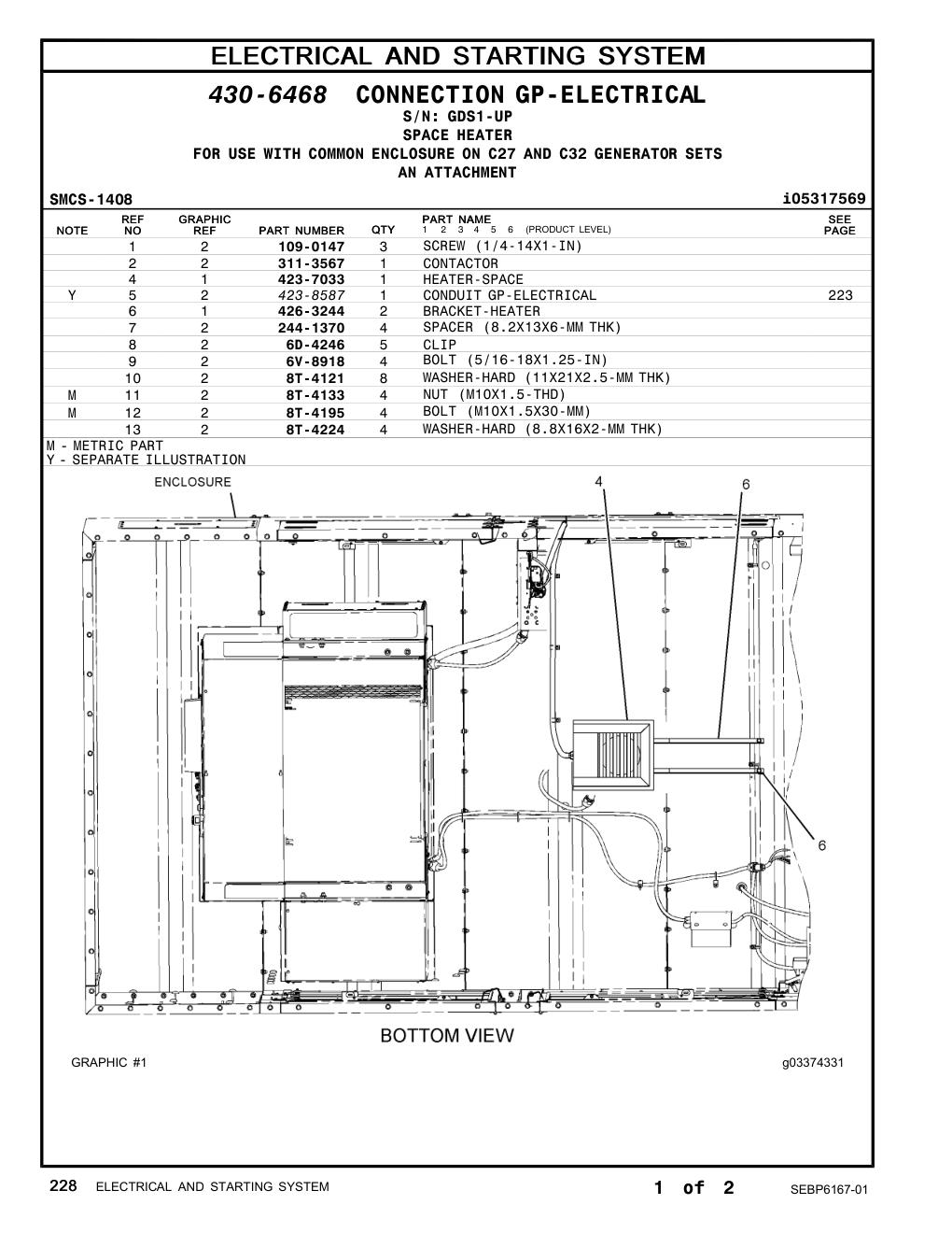 244-1370 SPACER (8.2X13X6-MM THK) · S/N GDS1-UP CAT parts manual diagram