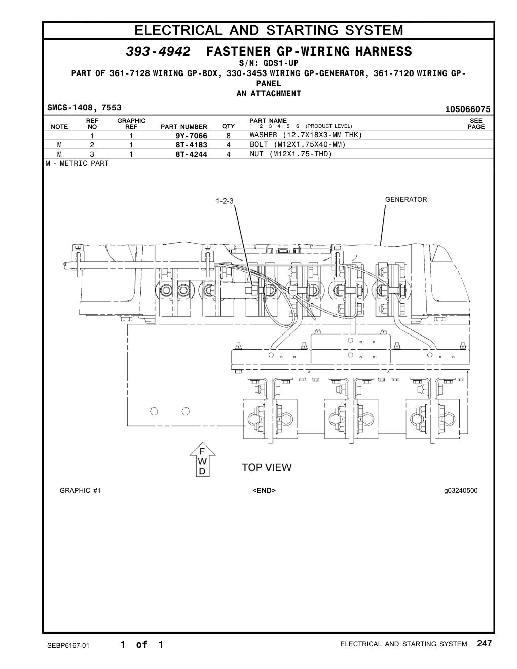 9Y-7066 WASHER (12.7X18X3-MM THK) · S/N GDS1-UP CAT parts manual diagram