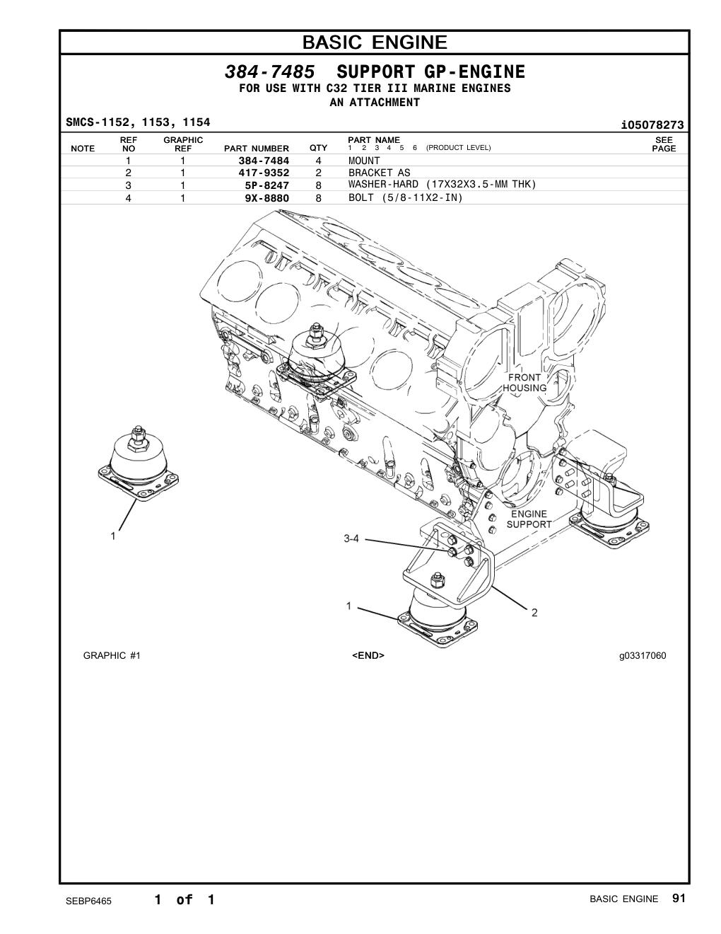 417-9352 BRACKET AS CAT parts manual diagram