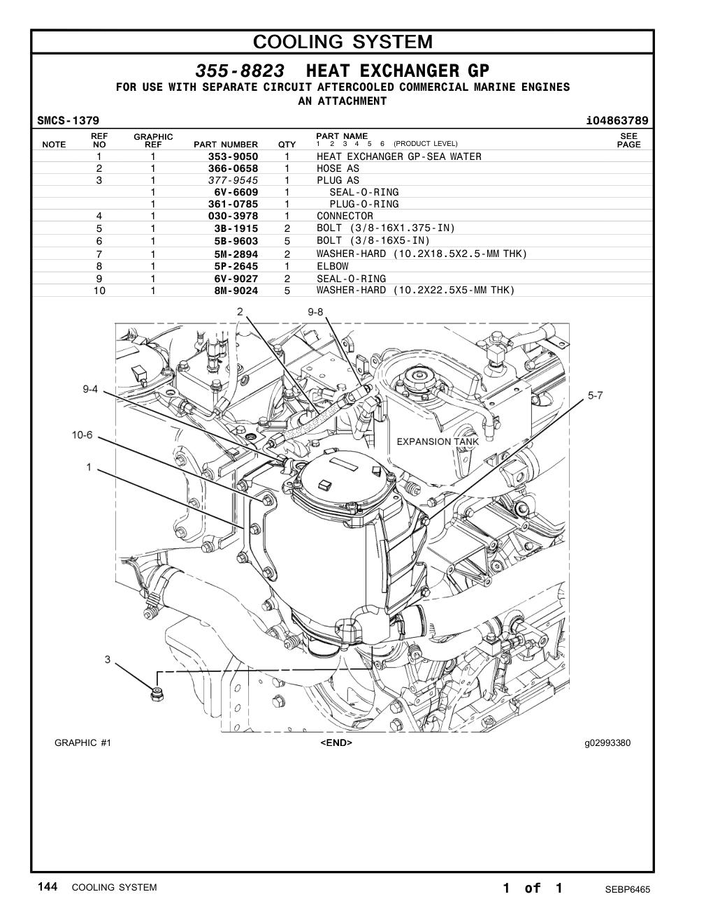 366-0658 HOSE AS CAT parts manual diagram