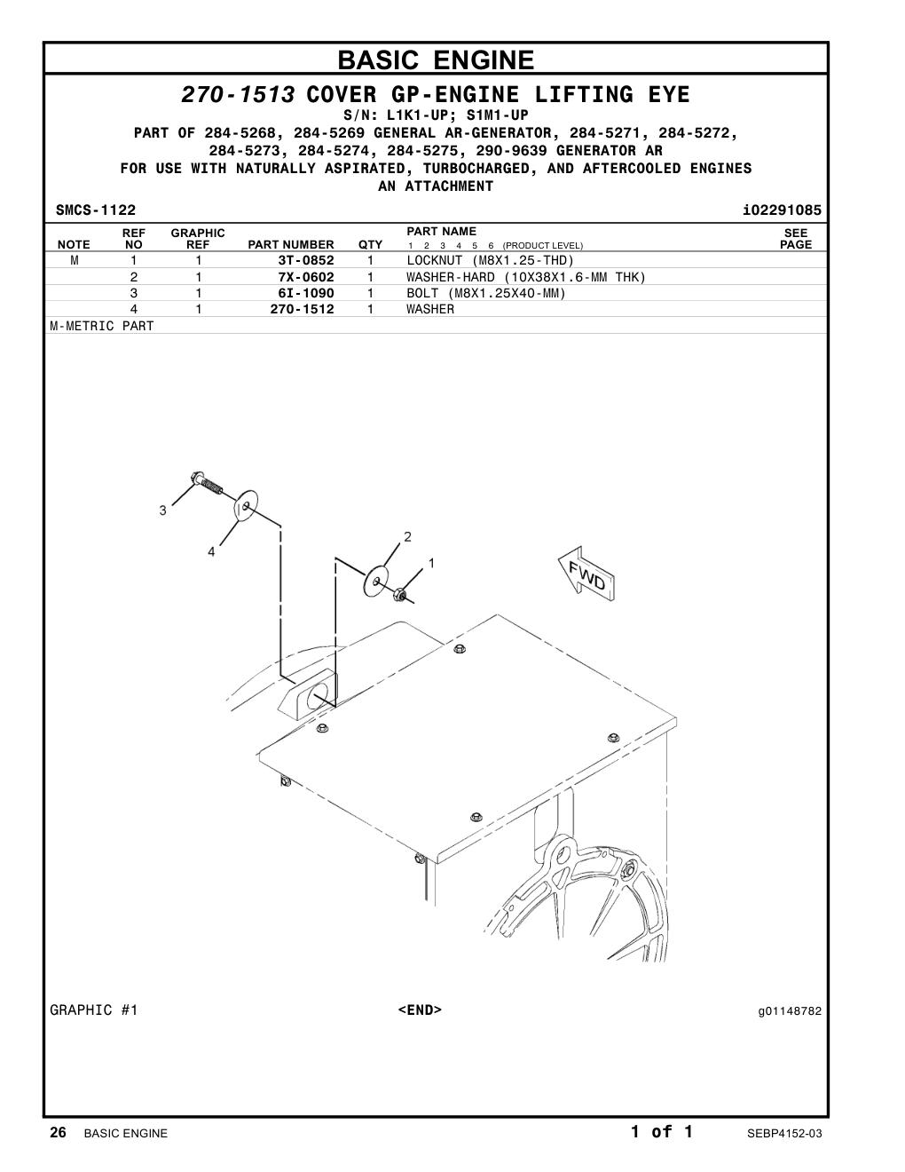 270-1512 WASHER CAT parts manual diagram