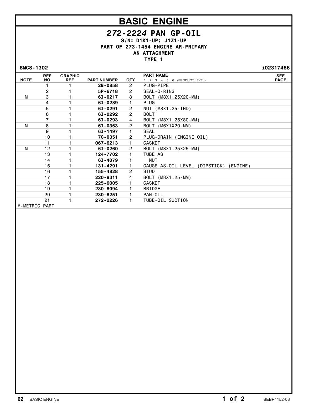 067-6213 GASKET CAT parts manual diagram