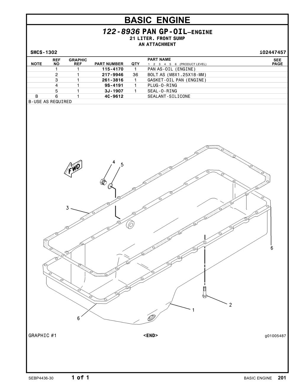 217-9946 BOLTAS(M8X1.25X18-MM) CAT parts manual diagram