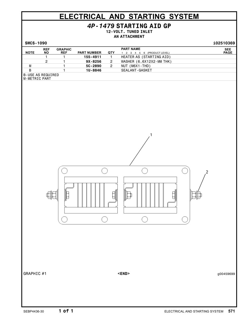 155-4911 HEATER AS CAT parts manual diagram