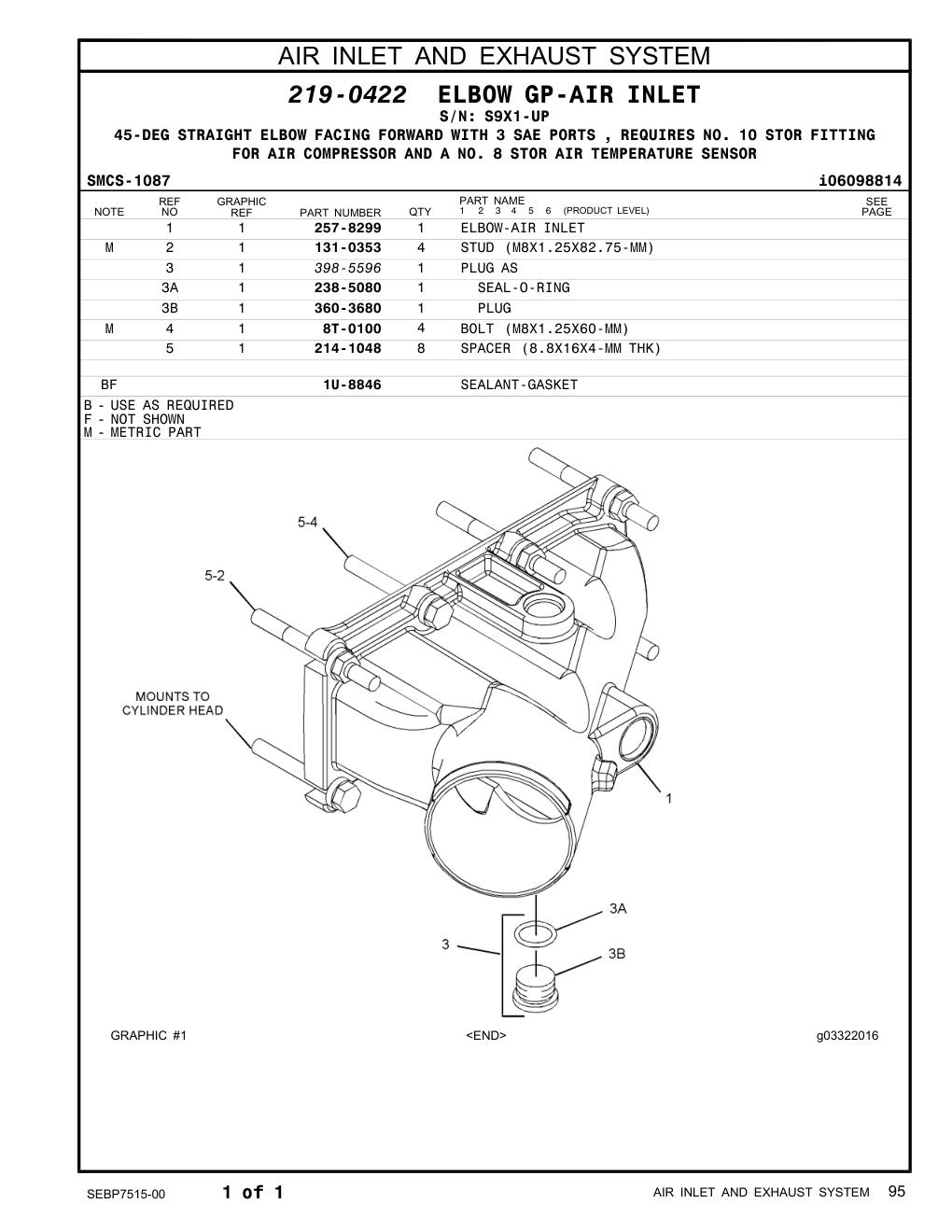 214-1048 SPACER (8.8X16X4-MM THK) · S/N S9X1-UP CAT parts manual diagram