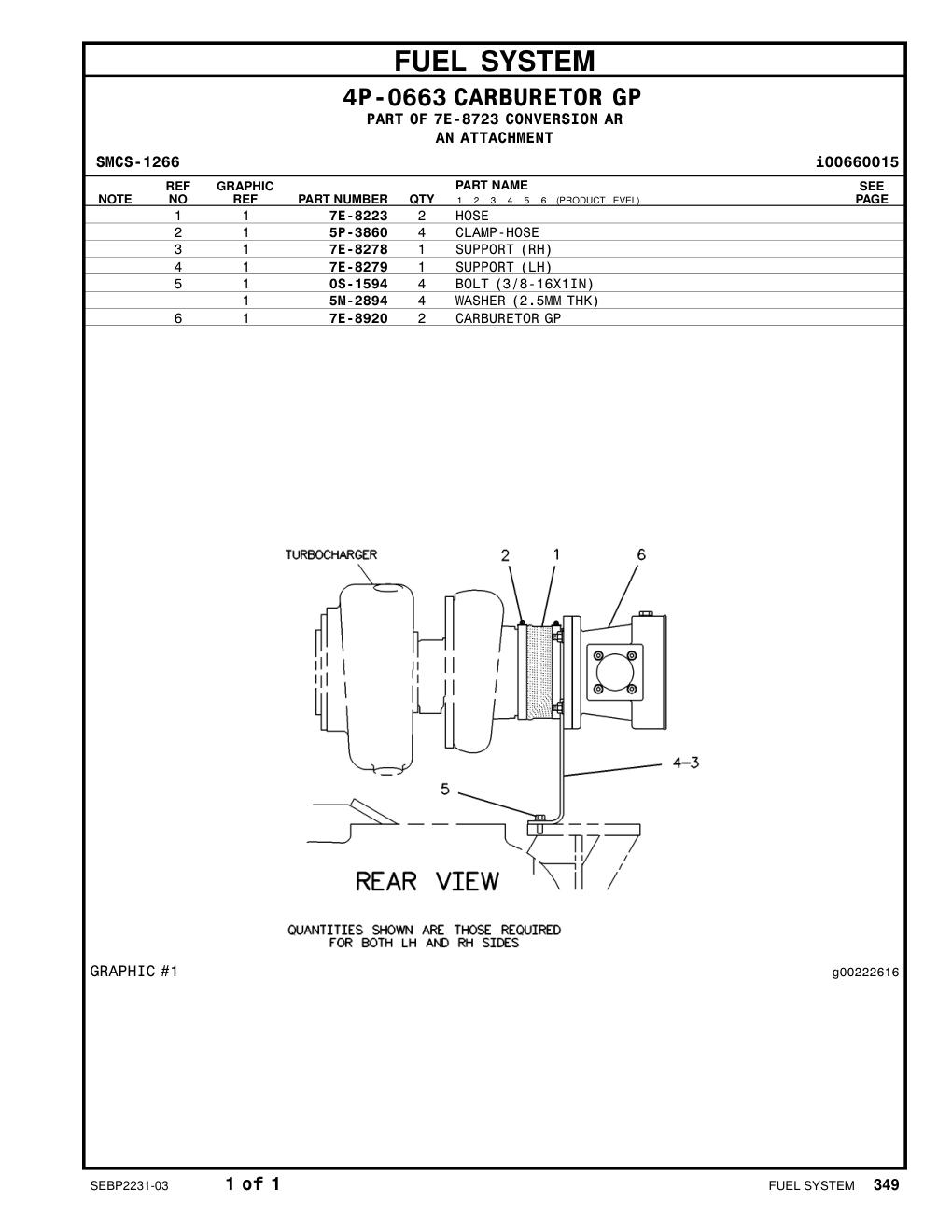 7E-8920 CARBURETOR GP CAT parts manual diagram