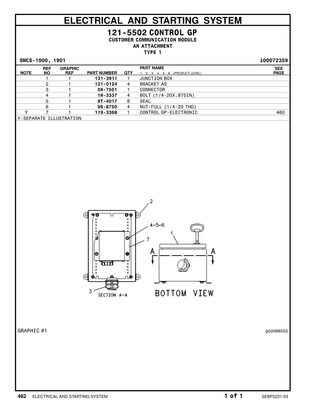 5N-7501 CONNECTOR CAT parts manual diagram