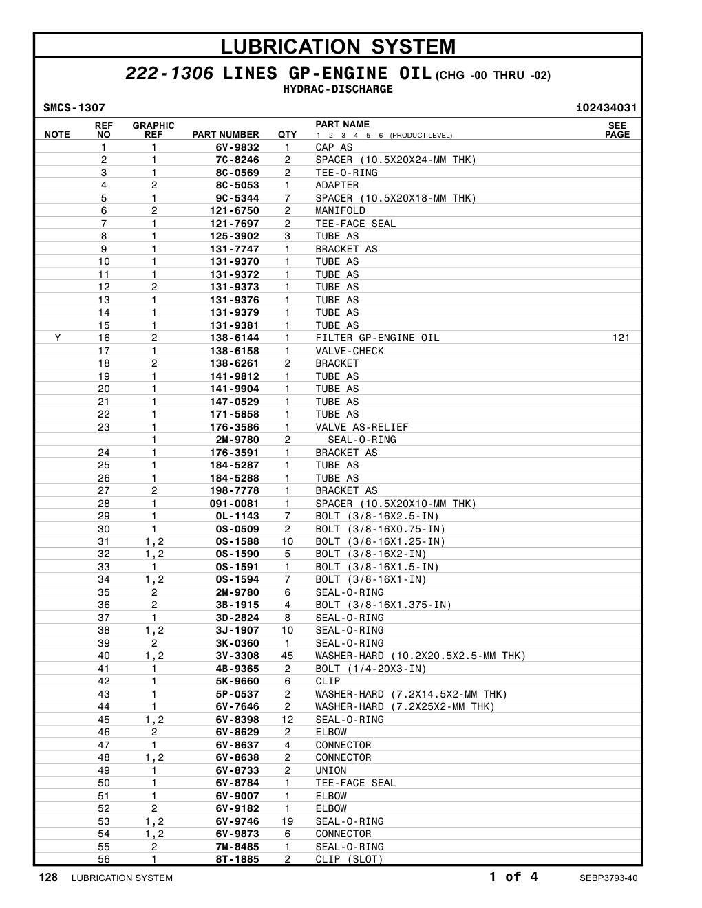 121-6750 MANIFOLD CAT parts manual diagram