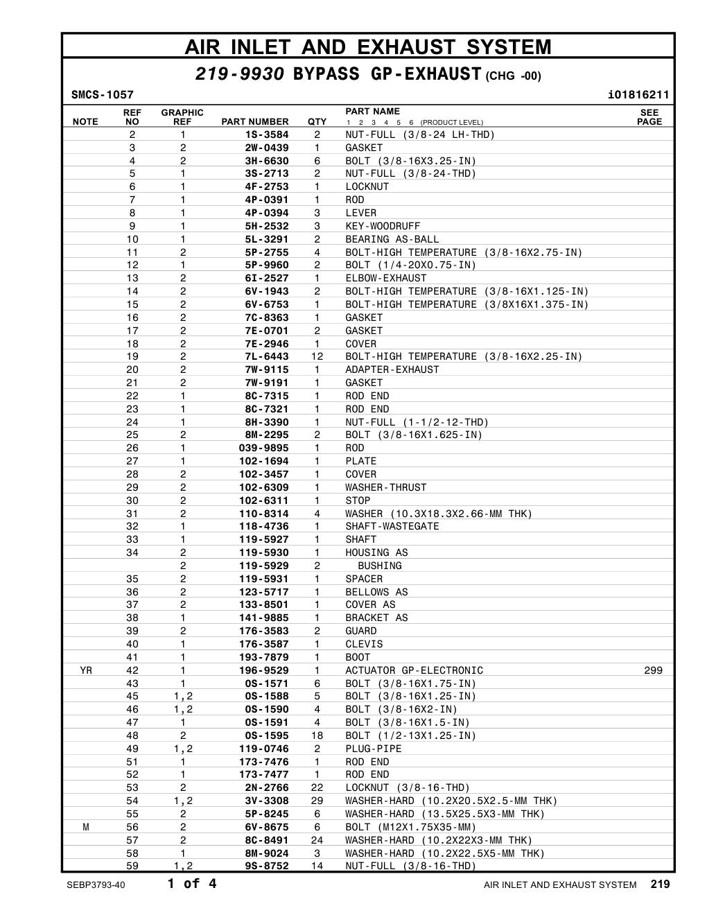 039-9895 ROD CAT parts manual diagram