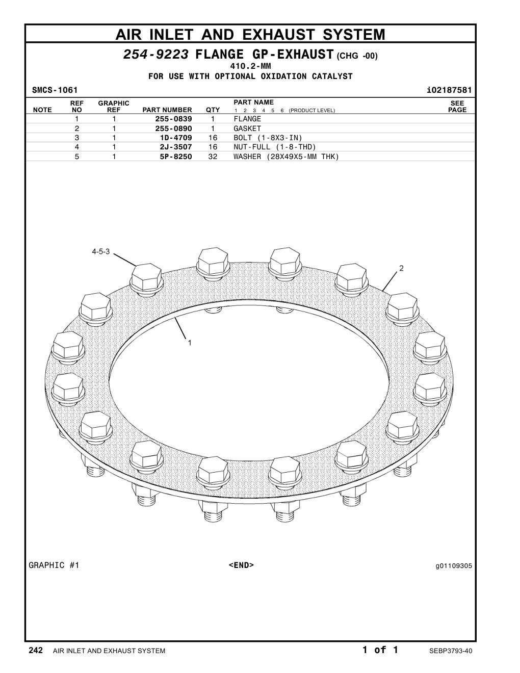 255-0890 GASKET CAT parts manual diagram