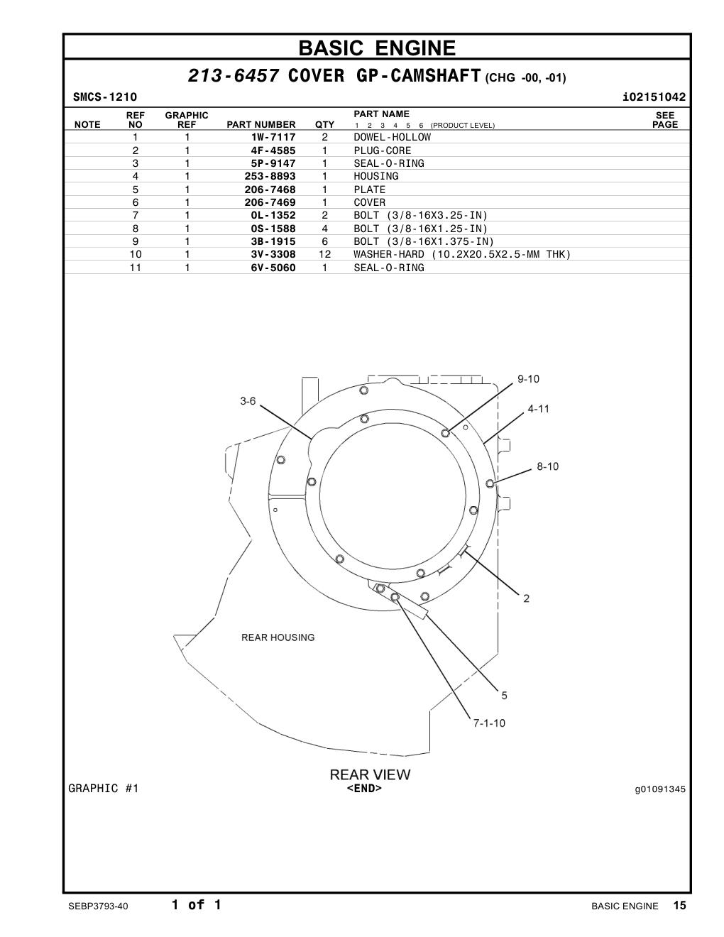 4F-4585 PLUG-CORE CAT parts manual diagram