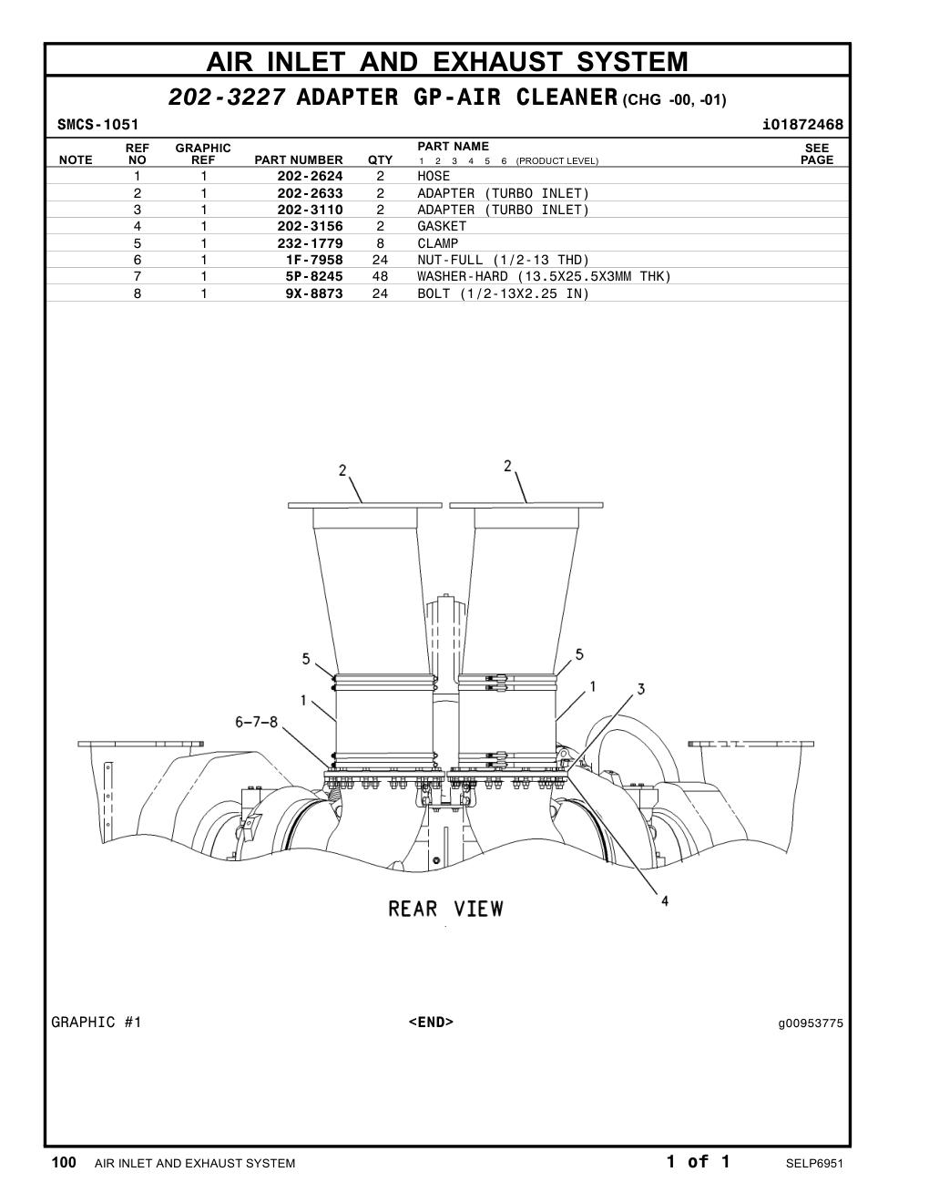 232-1779 CLAMP CAT parts manual diagram