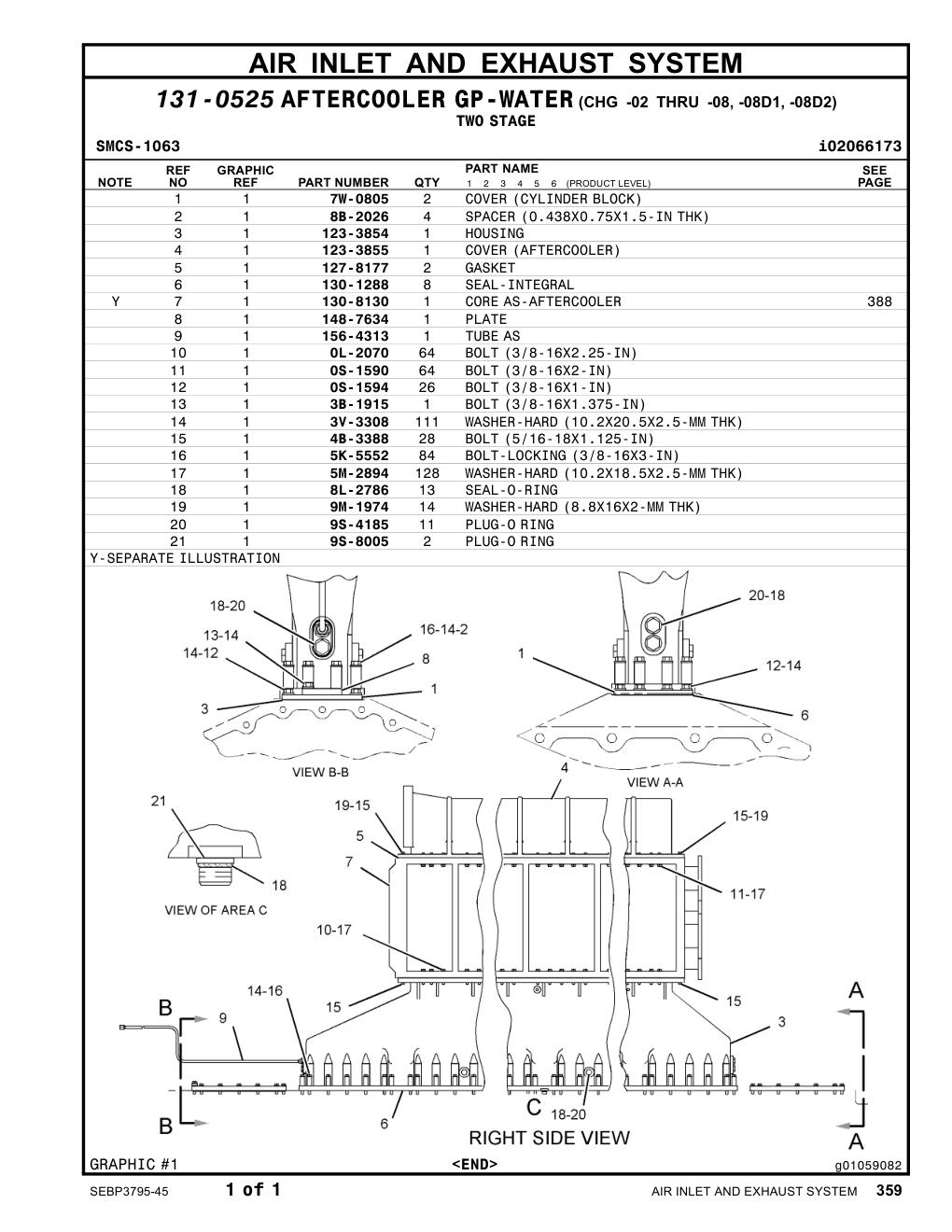 156-4313 TUBEAS CAT parts manual diagram