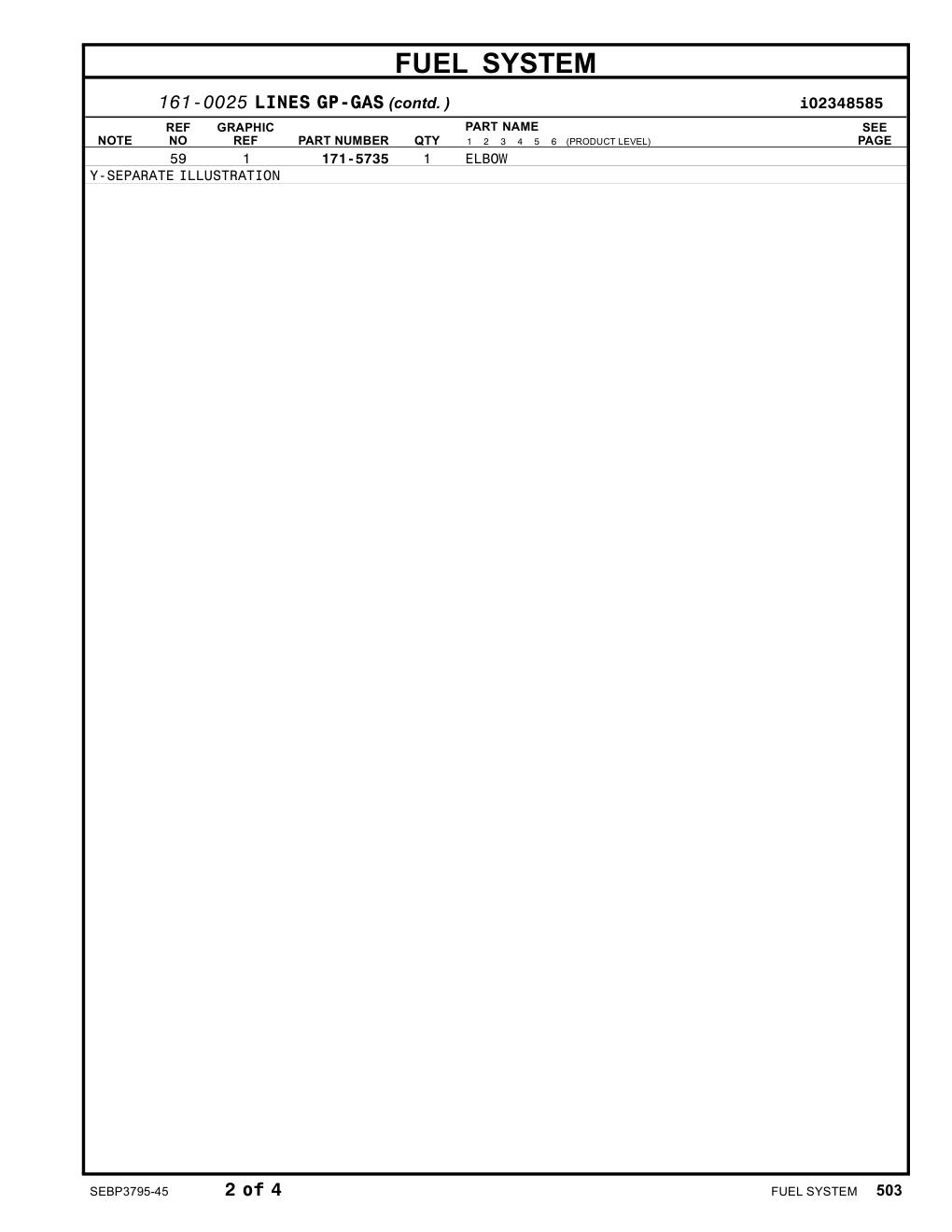 171-5735 ELBOW CAT parts manual diagram
