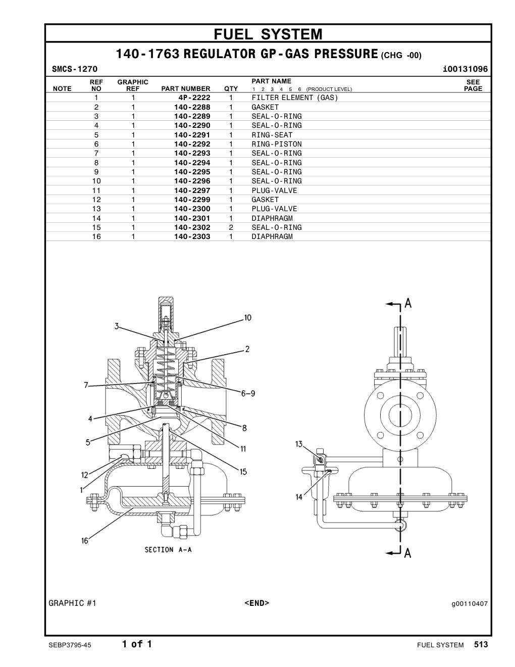 140-2292 RING-PISTON CAT parts manual diagram