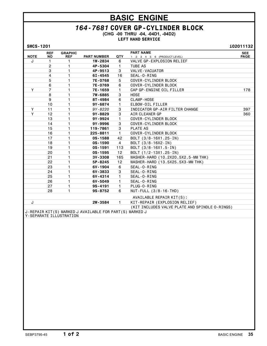 4P-9513 VALVE-VACUATOR CAT parts manual diagram